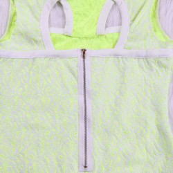 Fluorescent Green Fully Lined Lace Bodycon Dress