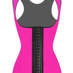 4 Steel Bones Latex Corset Girdle Vest Waist Cincher Body Shaper