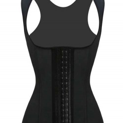 4 Steel Bones Latex Corset Girdle Vest Waist Cincher Body Shaper