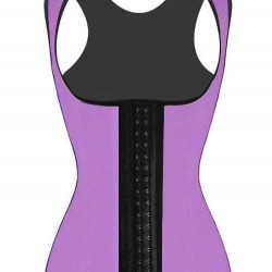 4 Steel Bones Latex Corset Girdle Vest Waist Cincher Body Shaper