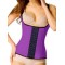 Plus Size Purple 4 Steel Boned Latex Waist Trainer Vest