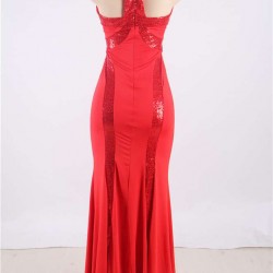 Sequined Long Cutout Prom Dresses