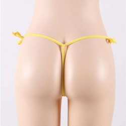 Yellow Sexy Crochless G-String