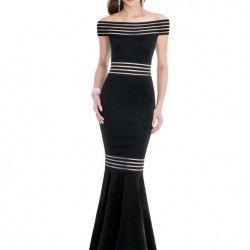 Streak Off Shoulder Mermaid Skirt