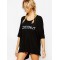 Round Neck Comfortable Black Beach Dress