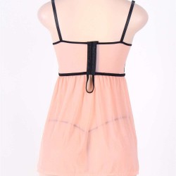 Camisole Lace Embroidered Cup Babydoll