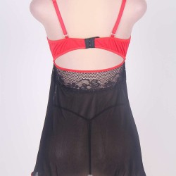 Stylish Floral Lace Boudoir Set