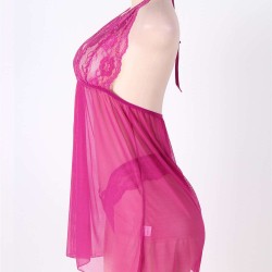 Stretch Mesh and Lace Babydoll Stretch Mesh and Lace Babydoll