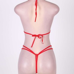 Red Plus Size Open Teddy With Rhinestone Red Plus Size Open Teddy With Rhinestone