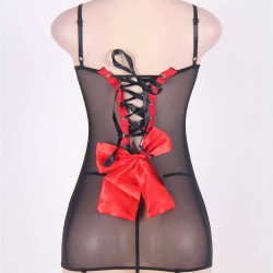 Red Front Plus Size Black Croch Back Lingerie Red Front Plus Size Black Croch Back Lingerie