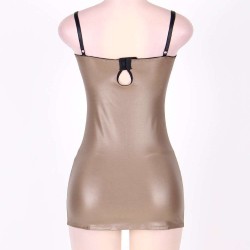 Plus Size Glamorous Leather Chemise Plus Size Glamorous Leather Chemise