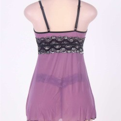 Camisole Purple Lace Sexy Babydoll With G string Camisole Purple Lace Sexy Babydoll With G string