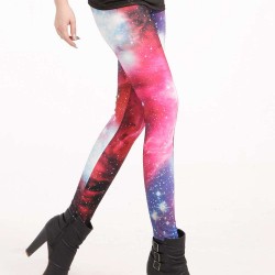 Galaxy print leggings