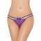 Stunning Purple Double Straps Panty With Bowknot