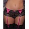 Crotchless Lace Garter Short