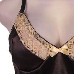 Plus Size Brown Gored Babydoll Plus Size Brown Gored Babydoll