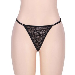 Plus Size Elegant Black Babydoll With Garter