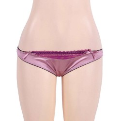 Plus Size Sexy Deluxe Satin Lace Stitching Open Bust Bra Set Plus Size Sexy Deluxe Satin Lace Stitching Open Bust Bra Set