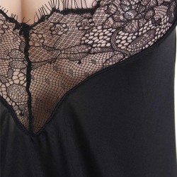 Charming Black Lace Sexy Teddy