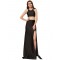 Black Cross-strapped Gown