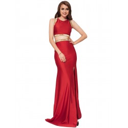 Plus Size Red Separate Golden Edge Dress Plus Size Red Separate Golden Edge Dress