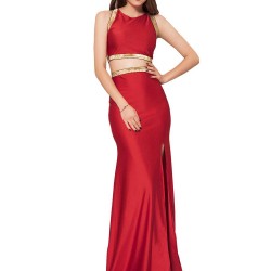 Red Separate Golden Edge Dress