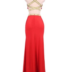 Red Separate Golden Edge Dress