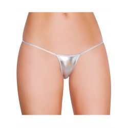 Silver Exotic Micro Shiny G String Thongs
