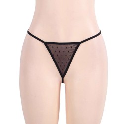 Plus Size Black Stereoscopic Flower Lace Babydoll