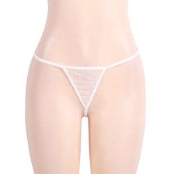 Dotted White Stereoscopic Flower Lace Babydoll