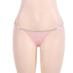 Seductive Pink 3 Piece Delicate Lace Bra Garter Set