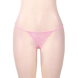 Pink Lace-up Sexy Panty
