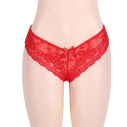 Lovely red heart pattern babydoll