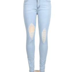 Plus Size Top Design Ripped Women Jeans 