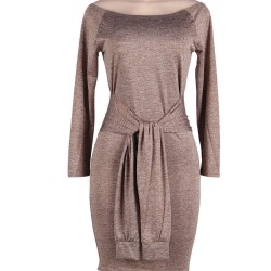 Long Sleeve Off-Shoulder Bodycon Dress