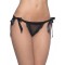 Plus Size Sexy Lace-up Black Panty