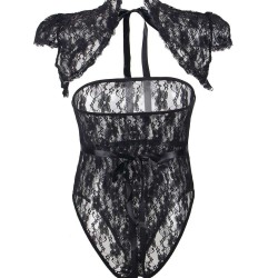 Maid Strapless Lace Sleeve Teddy Maid Strapless Lace Sleeve Teddy