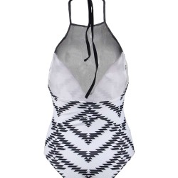 Fashion Mesh Yarn Summer One-Piece Swimsuit