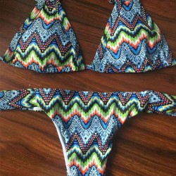 Fashion national wind printing Bikini Set