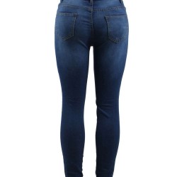 Top Design Embroidery Ripped Women Jeans