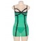 On Sale Green Plus Size Multiple Straps Maillot Babydoll