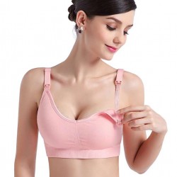 Pink Comfort Breast-feeding Nursing Bra