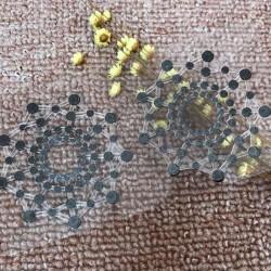 Black Acrylic diamonds Nipple Cover