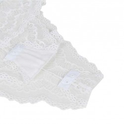 Sexy Chest Ribbon Adjusting Lace Teddy