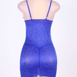 Blue Luxury Lace Babydoll