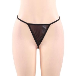 Plus Size Sexy Black Sheer Floral Eyelash Trim Lace Babydoll Set Plus Size Sexy Black Sheer Floral Eyelash Trim Lace Babydoll Set