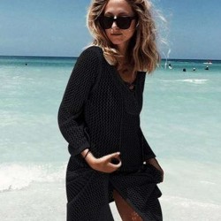 Sexy Bathing Suit Coverups Crochet Hollow Out Bikini Cover-ups