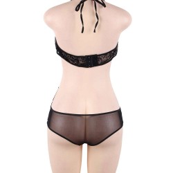 Black Lace Two-piece Sexy Teddy Black Lace Two-piece Sexy Teddy