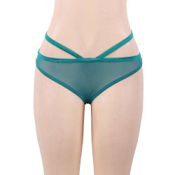 Elegant Green Lace backless Sexy Babydoll