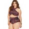Plus Size High Waist Retro Sexy Summer Women's Bikini Set